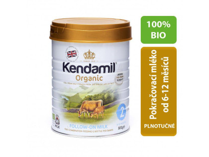 Kendamil Bio Nature kojenecké mléko 2 pokračovací 800 g DHA+