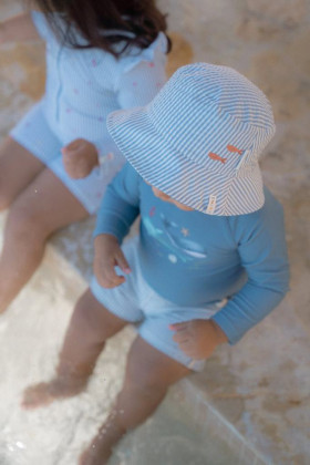 Klobouček Ocean Blue Stripes Little Dutch