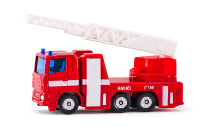 Hasičské auto s výsuvným žebříkem česká verze Siku