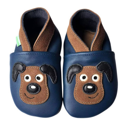 Kožené capáčky Barefoot Vel. XL (18-24 měs.) Hopi Hop