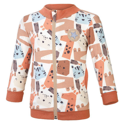 Mikina podšitá Outlast® - zvířátka barevná/sv.béžová