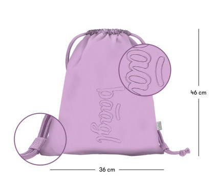Set 3 Core Lavender: batoh, penál, sáček GRS Baagl