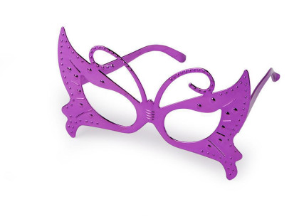 Karnevalové brýle metalické