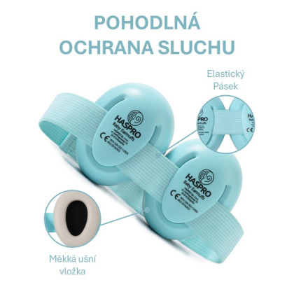 Hearing Protection Baby sluchátka na uši 0 m+ Haspro