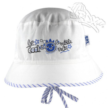 Chlapecký letní vázací klobouk Krab Bílý RDX 