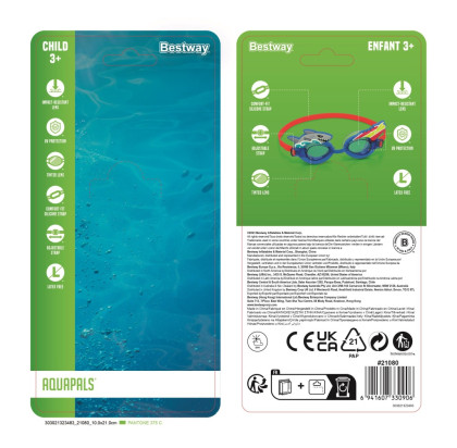 Brýle plavecké AquaPals Bestway
