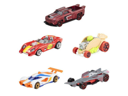 Hot Wheels 5 ks tematický angličák závodní JDR20