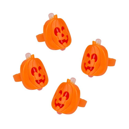 Svítící prstýnky Dýně 4 ks