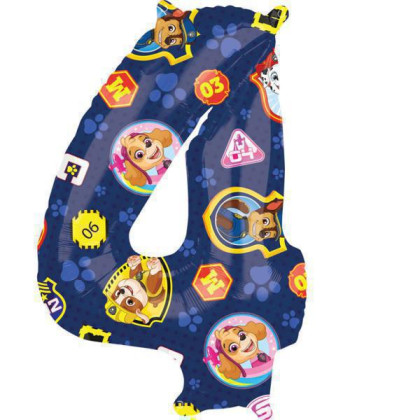 Tlapková Patrola 43 x 66 cm - fóliový balónek Číslice