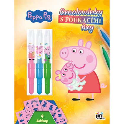 Omalovánky s foukacími fixy Prasátko Peppa