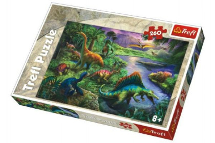 Puzzle Dinosauři 260 dílků 60x40 cm 