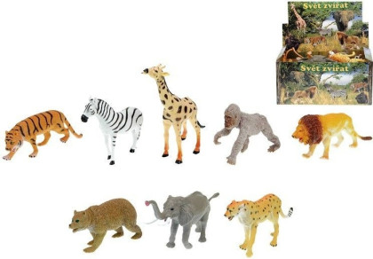 Zvířátka safari/ZOO plast 13-20cm