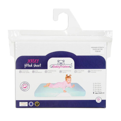 Prostěradlo jersey s gumou 58 x 110 x 8 cm Babymatex