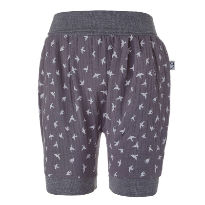 Šortky tenké harémky šedé vlaštovky Little Angel 