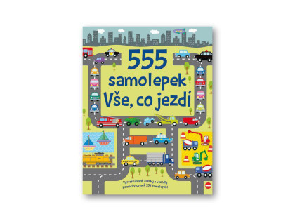 555 samolepek - Vše, co jezdí