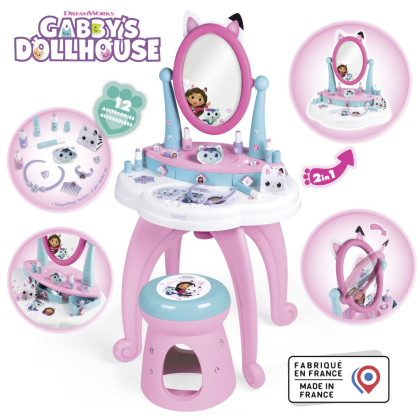 Toaletní stolek se židličkou 2v1 Gabby´s Dollhouse