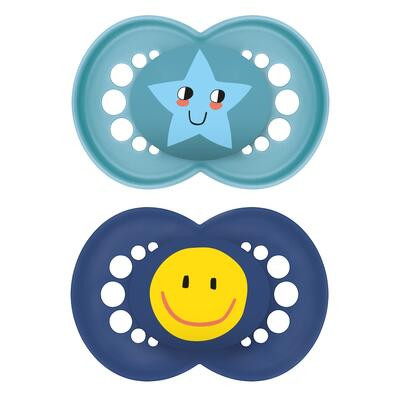 Šiditko Ortodonické Original 6 m+Tyrkysový/Tmavě Modrý MAM