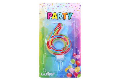 Párty svíčka číslo čárky