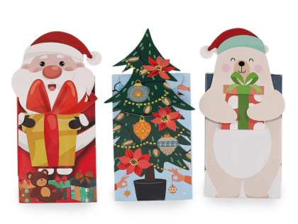 Vánoční / mikulášský dárkový sáček sada 3 ks mix 1