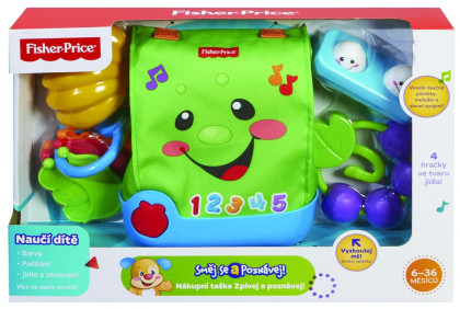 Fisher Price hrající nákupní taška