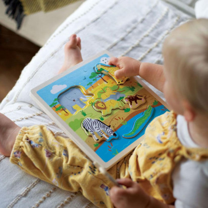 Vkládačka se zvukem Safari Bigjigs Toys