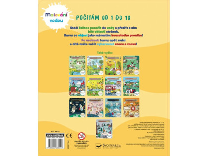 Malování vodou - Počítám od 1 do 10