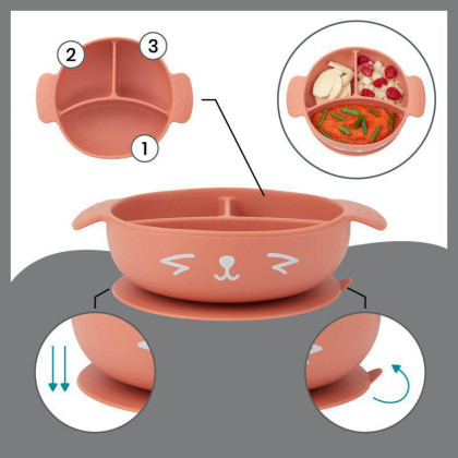 Silikonová jídelní sada LEARN´ISY Kit