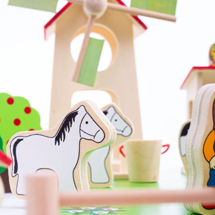 Velká dřevěná farma Bigjigs Toys