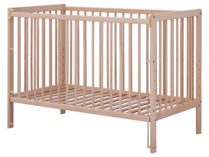 Dětská postýlka Fira Eco -přírodní (buk), stahovací bočnice 120 x 60 cm Scarlett