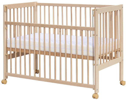 Postýlka se stahovacím bokem Scarlett Perta - buk - ECO 120 x 60 cm 2. jakost