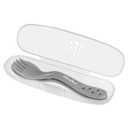 Lžička a vidlička v pouzdru Akuku