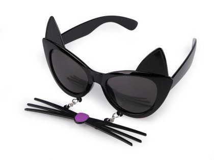 Párty/karnevalové brýle kočka s čumákem - dětské