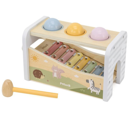 Dřevěná zatloukačka+xylofon