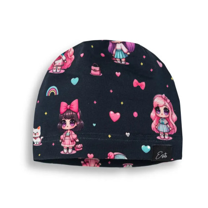 Jarní čepice Panenka - tmavě modrá Esito