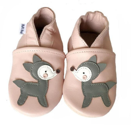 Kožené capáčky Barefoot Vel. XXL (2-3 roky) Hopi Hop