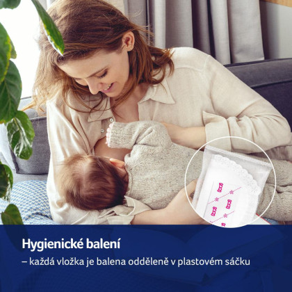 Vložky do podprsenky antibakteriální Discreet Elegance 20 ks černé Lovi