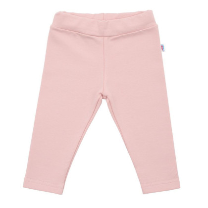 Kojenecké bavlněné legíny New Baby Leggings světle růžové