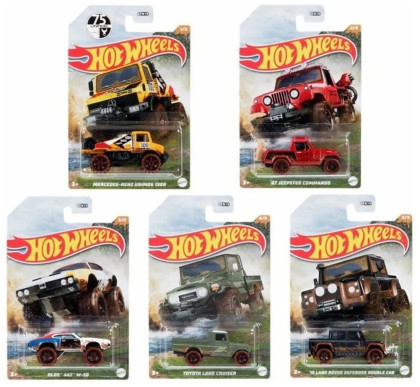 Hot Wheels Tématické auto - Mud runners