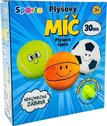 Plyšový míč Sporto