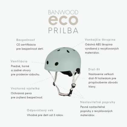 Dětská přilba 50 - 54 cm Banwood Eco