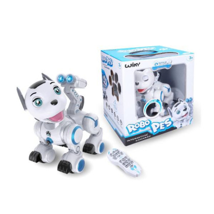 Robopes RC plast 21 cm na baterie se světlem se zvukem na dotek