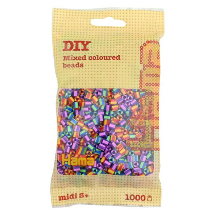 Korálky v sáčku duhové mix 1.000 ks Hama MIDI