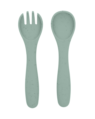 Jídelní sada 5-dílná Platinum Silicone KikkaBoo