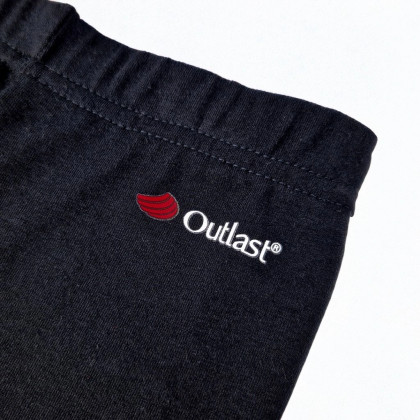Legíny 3/4 tenké Outlast® UV 50+ černá