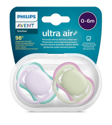 Šidítko Ultra air neutral 0-6 m 2 ks Philips Avent