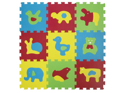 Puzzle pěnové 84x84 cm zvířátka Basic Ludi