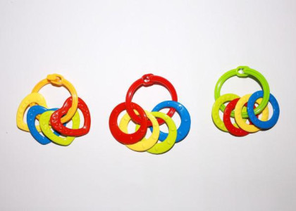Kroužky se 4 tvary plast 3 m+
