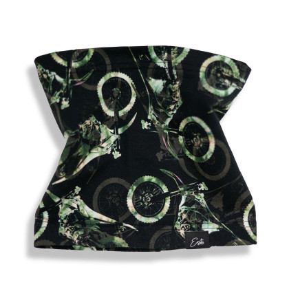 Bavlněný nákrčník Motokros - černý Esito 