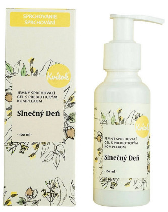 Jemný sprchový gel s prebiotickým komplexem – Slunečný den 100 ml Kvitok