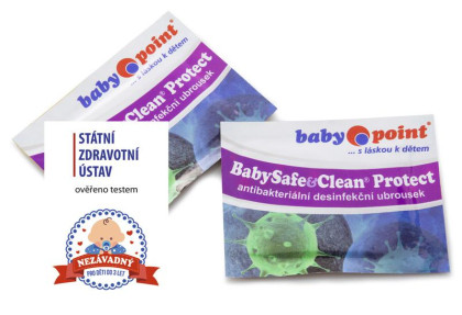 BabySafe&Clean Protect Desinfekční vlhčený ubrousek